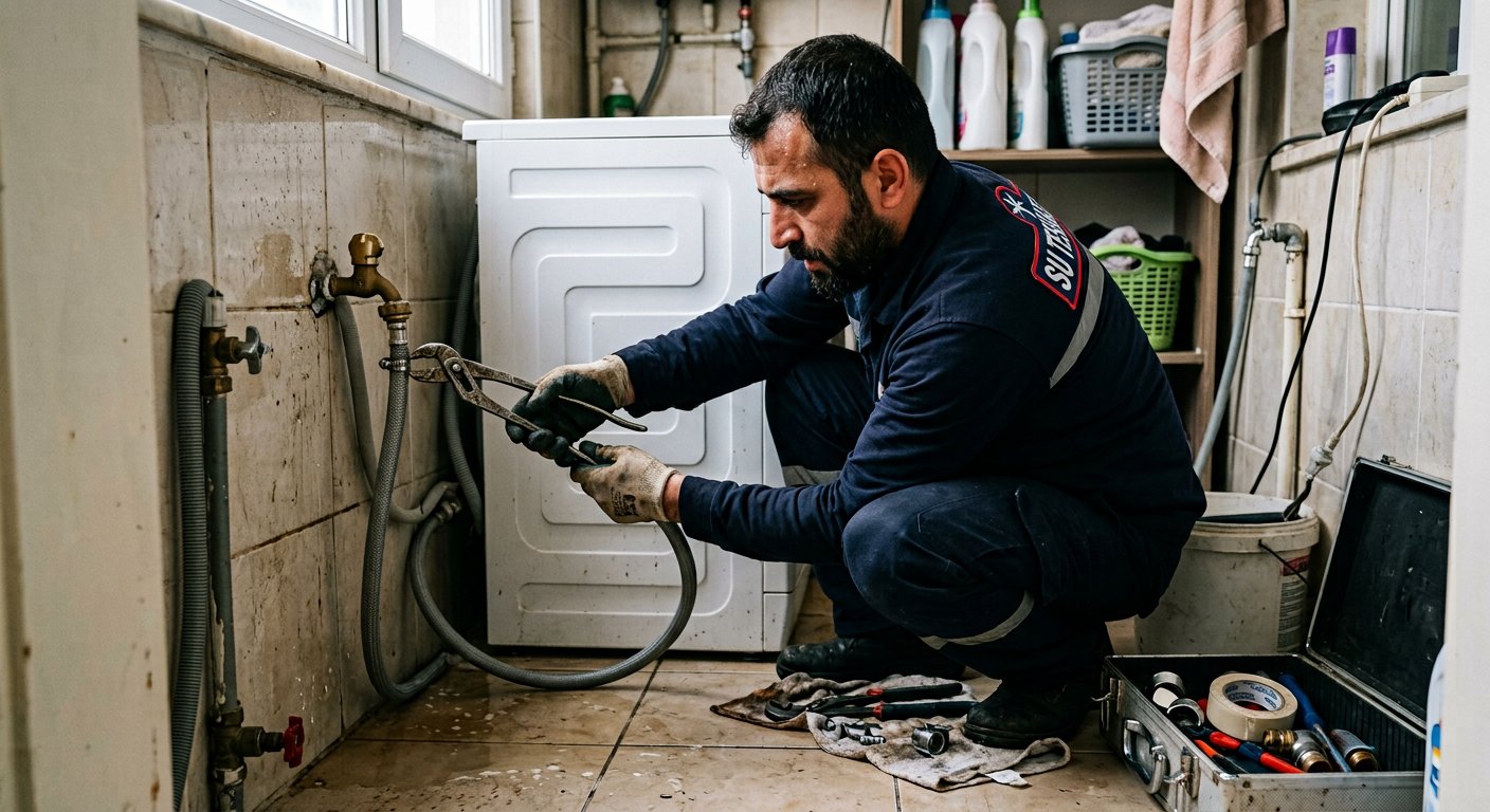 Çamaşır ve Bulaşık Makinesi Su Bağlantıları saha uygulaması
