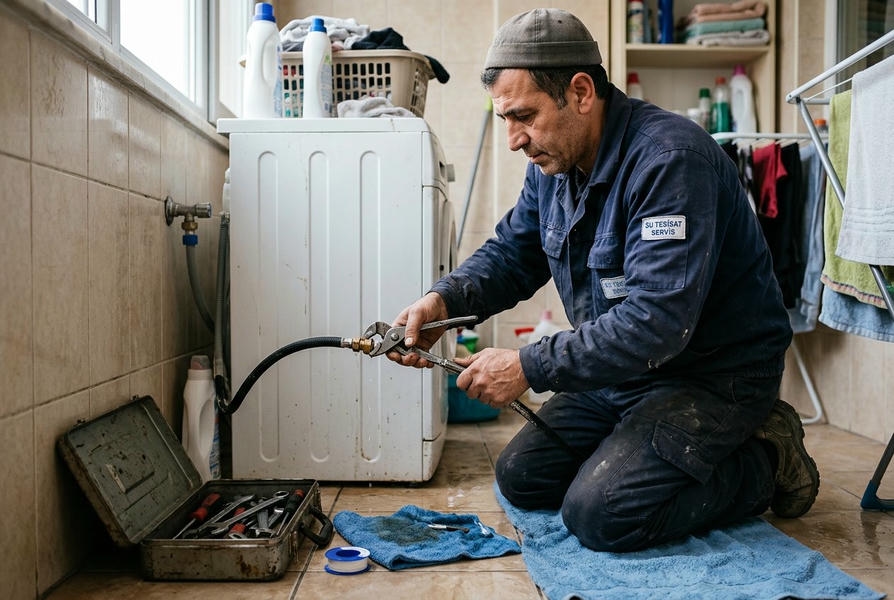 Çamaşır ve Bulaşık Makinesi Su Bağlantıları ekipman kullanımı